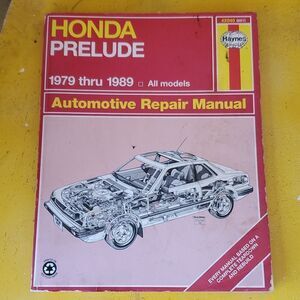 Haynes Honda Prelude 1978 1989 Repair Manual